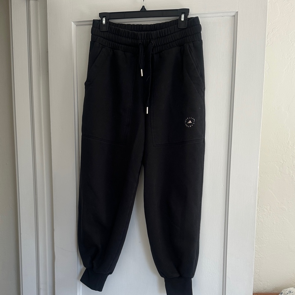 Stella Mccartney by Adidas Black Jogger Sweatpants, size medium